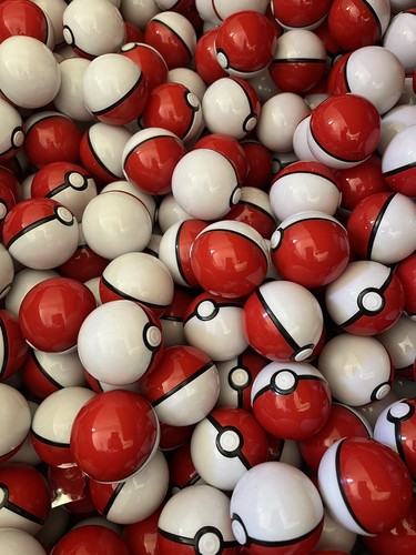 Red mini pokeball w - 25,